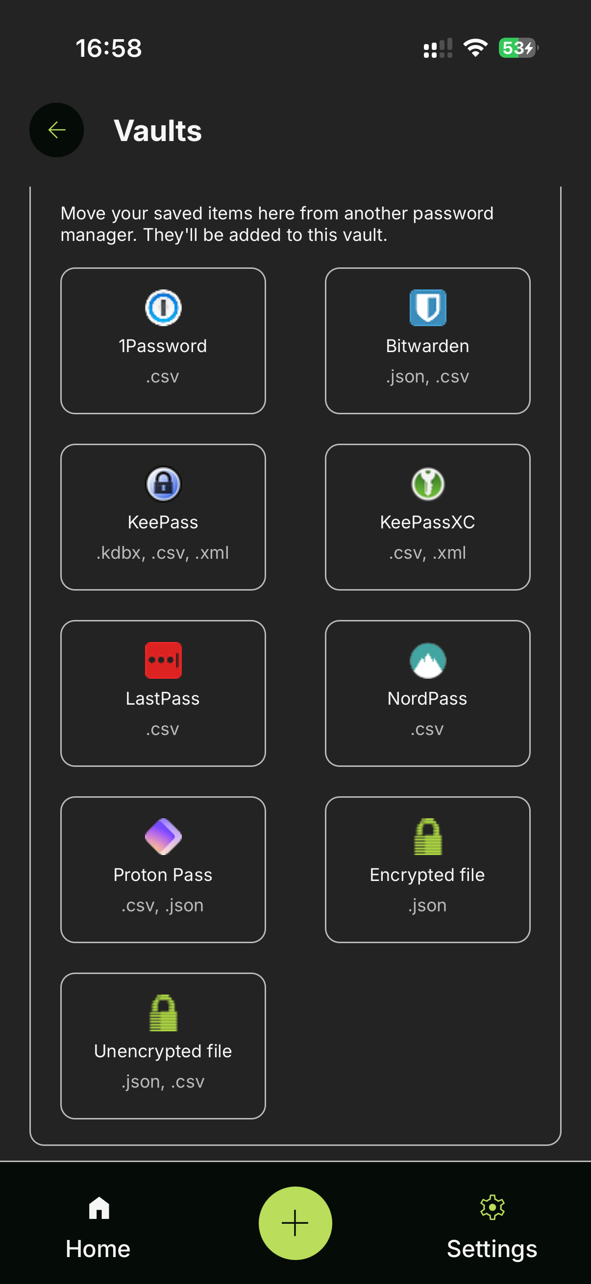 Choose password manager